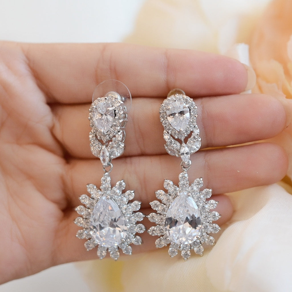 Aretes de Novia Cristal