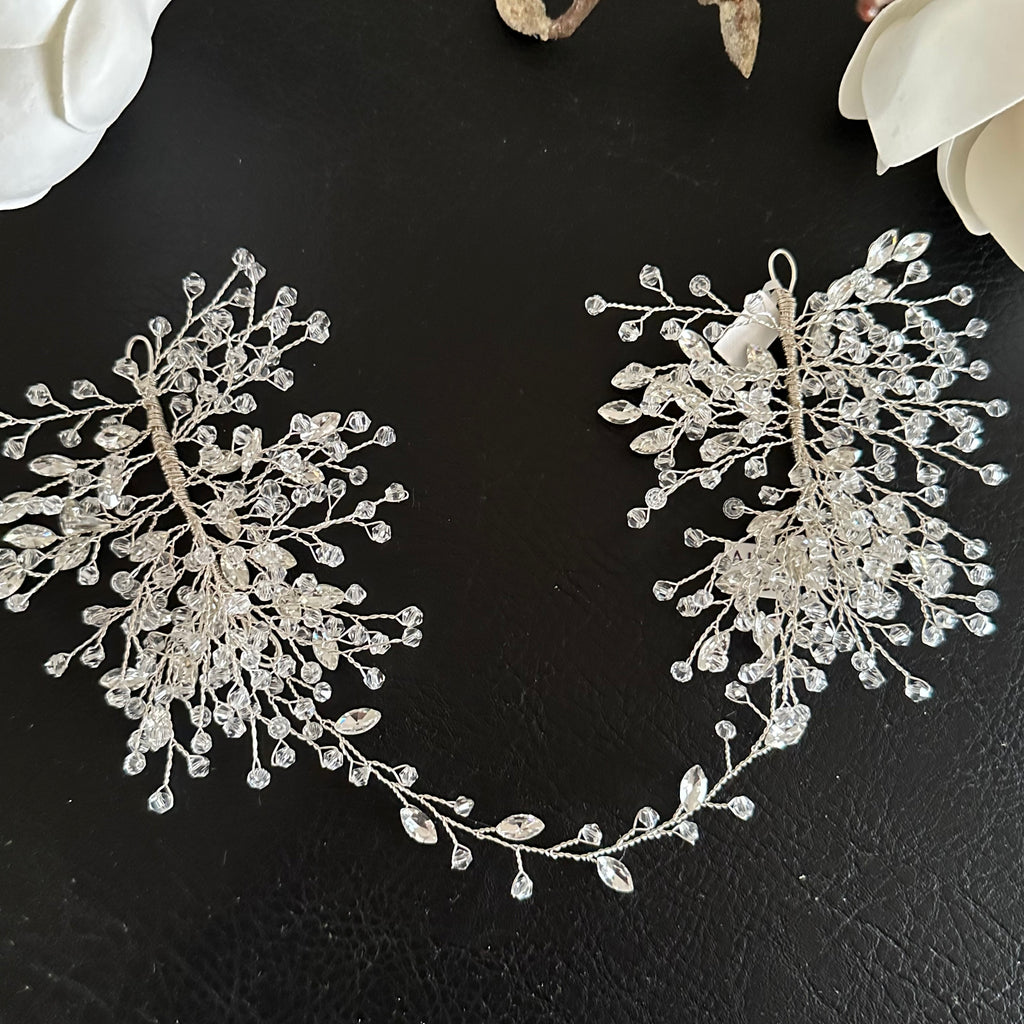 Tocado de Novia cristal doble TC/18 A