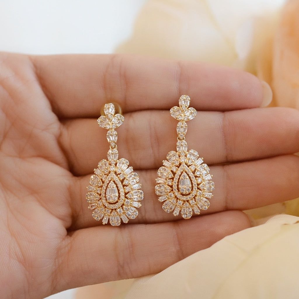 Aretes de Novia Cristal