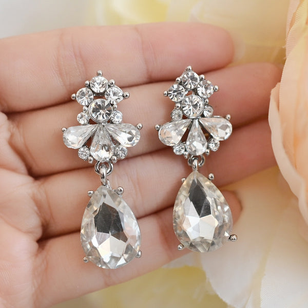 Aretes de Novia con Cristal