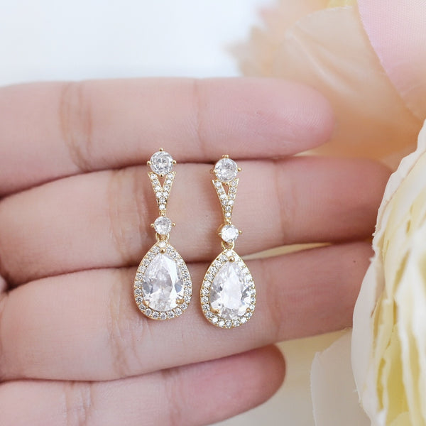 Aretes de Novia Cristal