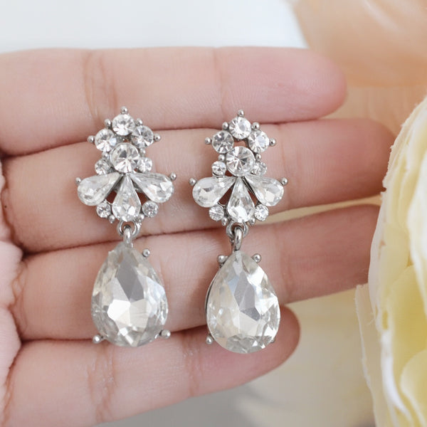 Aretes de Novia Cristal