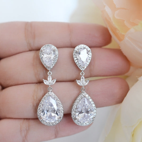 Aretes de Novia Cristal