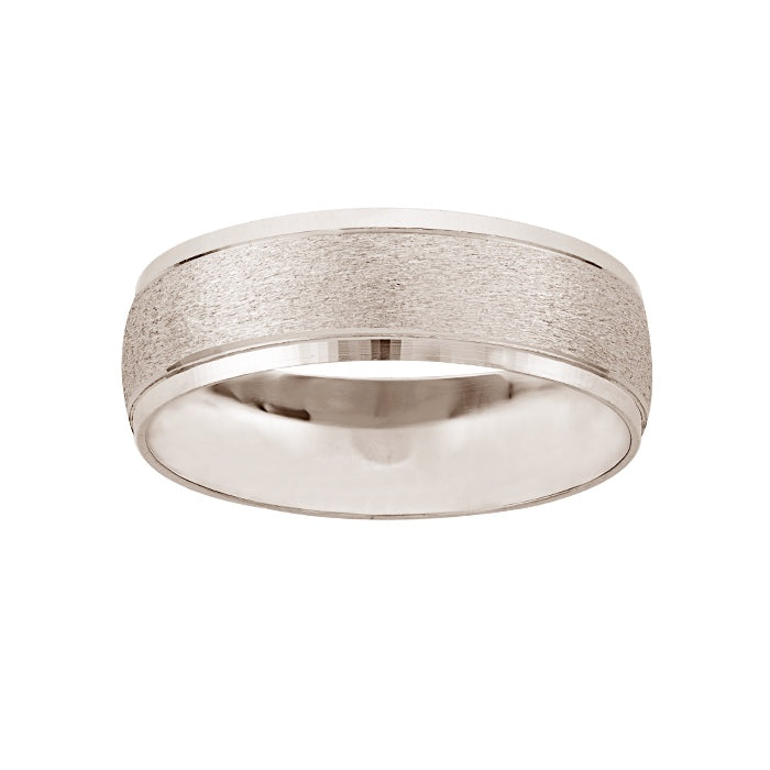 Argolla Matrimonial Oro Blanco 14k Mod. GJIP1-029