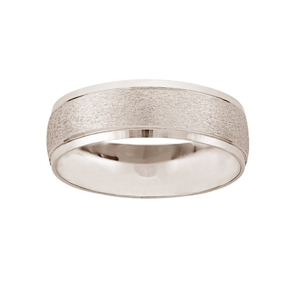 Argolla Matrimonial Oro Blanco 14k Mod. GJIP1-029